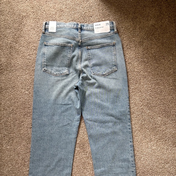 Agolde 90's Pinch Waist Crop Jeans size 29 color: Ripple - Picture 2 of 8